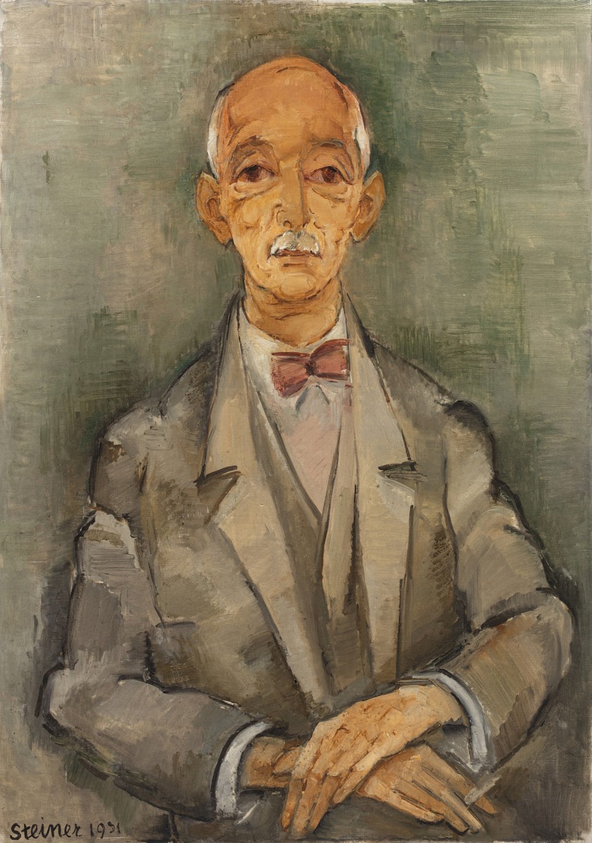 Portrait d'homme moustachu